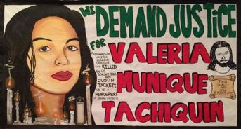 "Valeria Munique Tachiquin Justin Tackett" by Artist Esmeralda #ValeriaMuniqueTachiquin #JustinTackett #BorderPatrol #Justice #JusticeWin #Justice4Valeria #SanDiego